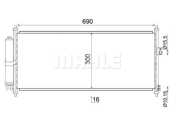 Condenser, air conditioning