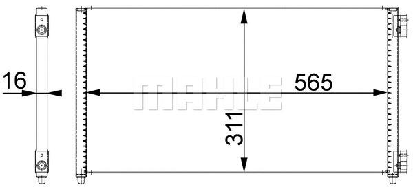 Condenser, air conditioning (AC 373 000S)