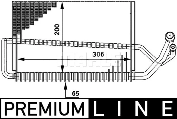 Evaporator, air conditioning