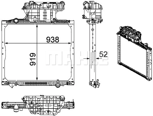 Radiator, engine cooling