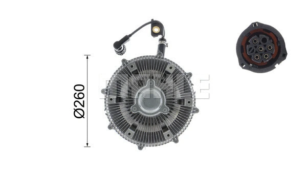 Clutch, radiator fan