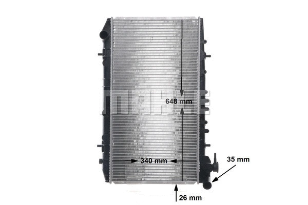 Radiator, engine cooling