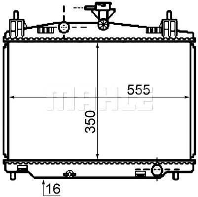 Radiator, engine cooling