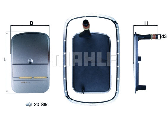 Hydraulic Filter, automatic transmission (HX 159KIT)