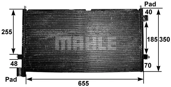 Condenser, air conditioning (AC 307 000S)