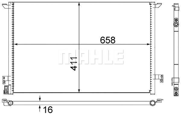 Condenser, air conditioning (AC 295 000S)