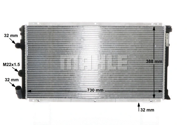 Radiator, engine cooling