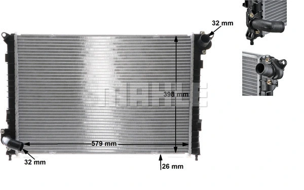Radiator, engine cooling