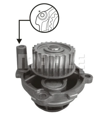 Water Pump, engine cooling (CP 8 000S)