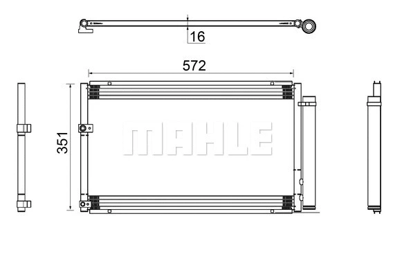 Condenser, air conditioning (AC 813 000S)