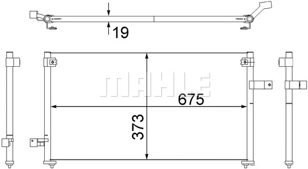 Condenser, air conditioning (AC 535 000S)