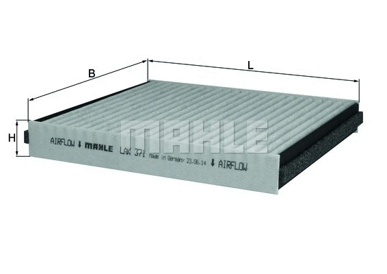 Filter, cabin air (LAK 371)