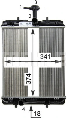 Radiator, engine cooling