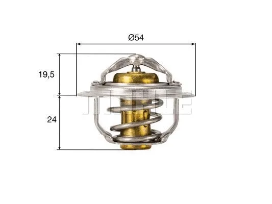 Thermostat, coolant (TX 212 82D)