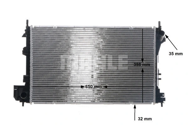 Radiator, engine cooling