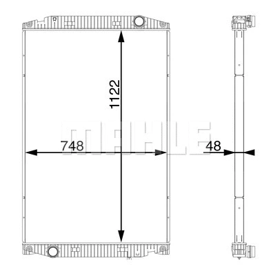 Radiator, engine cooling (CR 710 000S)