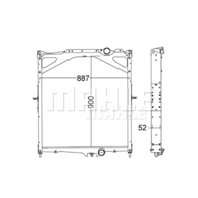Radiator, engine cooling