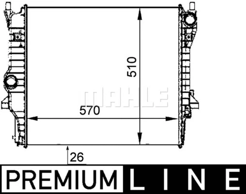 Radiator, engine cooling