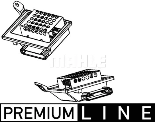 Resistor, interior blower