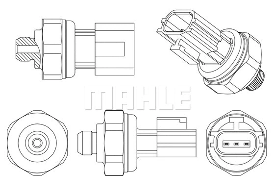 Pressure Switch, air conditioning (ASE 11 000P)
