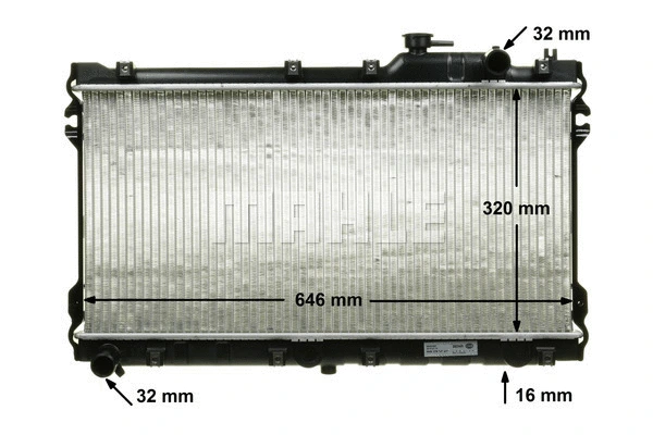 Radiator, engine cooling