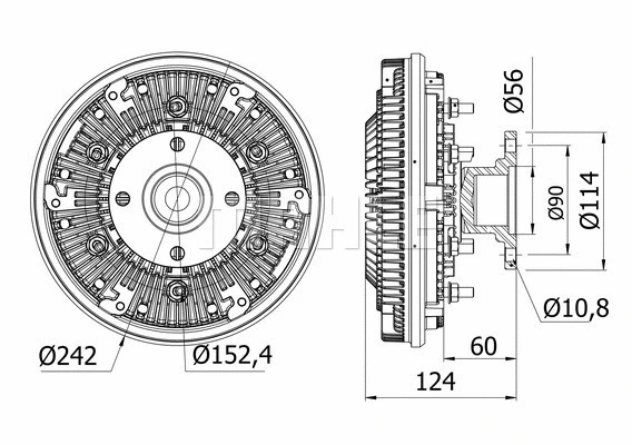 Clutch, radiator fan (CFC 32 000S)