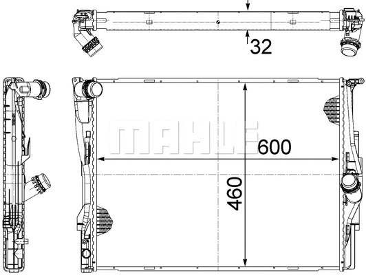 Radiator, engine cooling