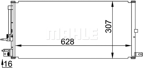 Condenser, air conditioning (AC 694 000P)