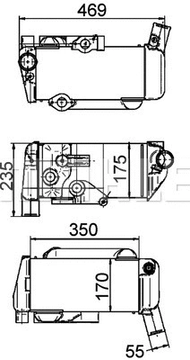 Oil Cooler, retarder (CLC 144 000P)