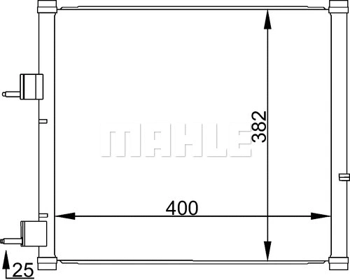 Condenser, air conditioning (AC 184 000S)