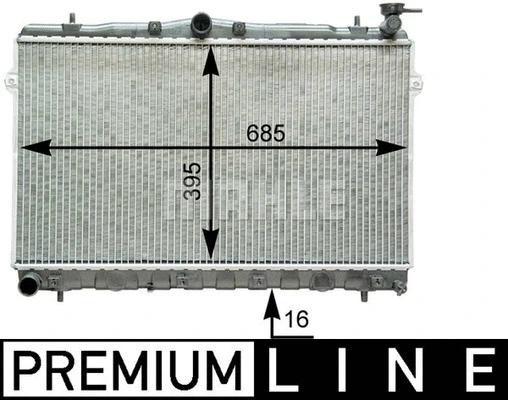 Radiator, engine cooling