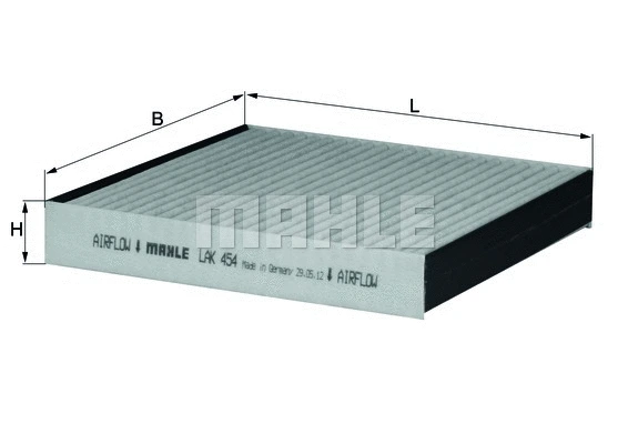 Filter, cabin air (LAK 454)