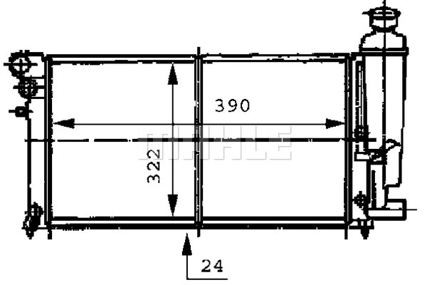 Radiator, engine cooling