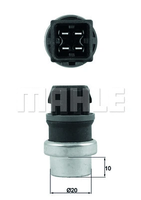 Sensor, coolant temperature (TSE 24)