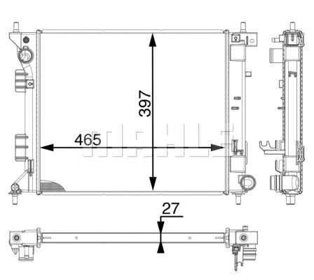 Radiator, engine cooling (CR 1982 000P)