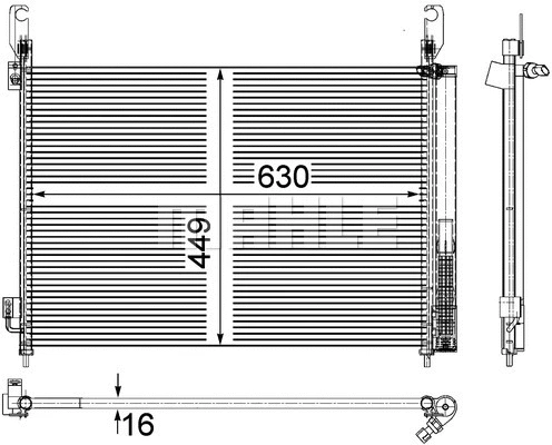 Condenser, air conditioning (AC 588 000P)