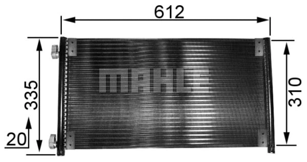 Condenser, air conditioning (AC 237 000S)