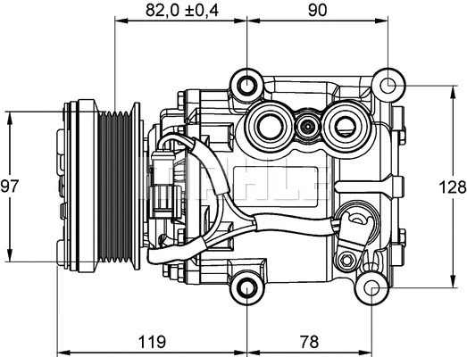 Compressor, air conditioning (ACP 22 000P)