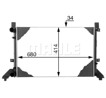 Radiator, engine cooling