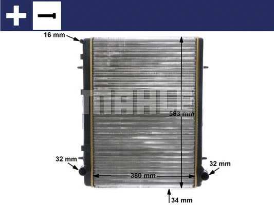 Radiator, engine cooling