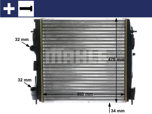 Radiator, engine cooling