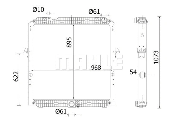 Radiator, engine cooling (CR 2217 000S)