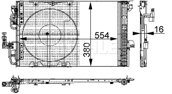 Condenser, air conditioning (AC 337 000P)