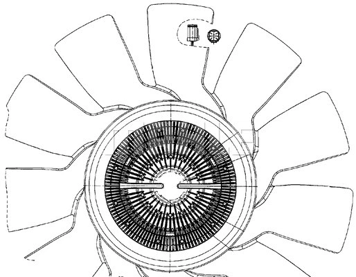 Fan, engine cooling (CFF 497 000P)
