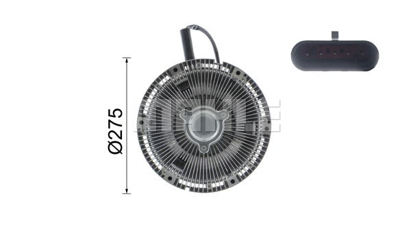 Clutch, radiator fan