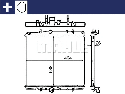 Radiator, engine cooling