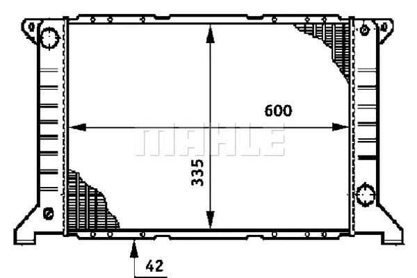 Radiator, engine cooling (CR 623 000S)