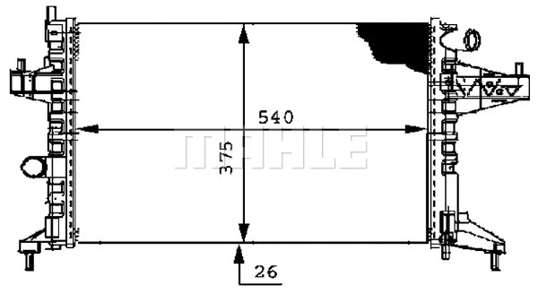 Radiator, engine cooling