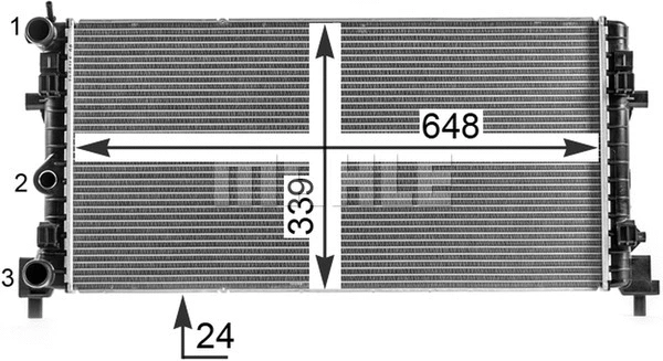 Radiator, engine cooling