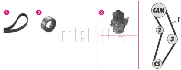 Water Pump & Timing Belt Kit (CPK 7 000P)